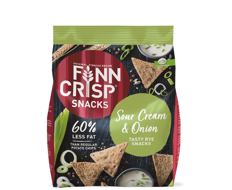 Sour Cream & Onion Rye Snacks | FINN CRISP